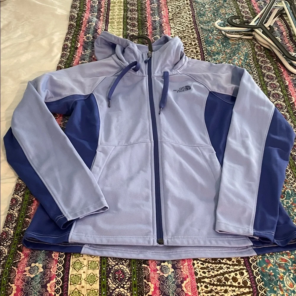 The North Face Lavender and Royal Blue Hoodie